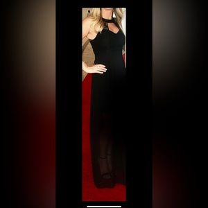 BCBG formal black dress.